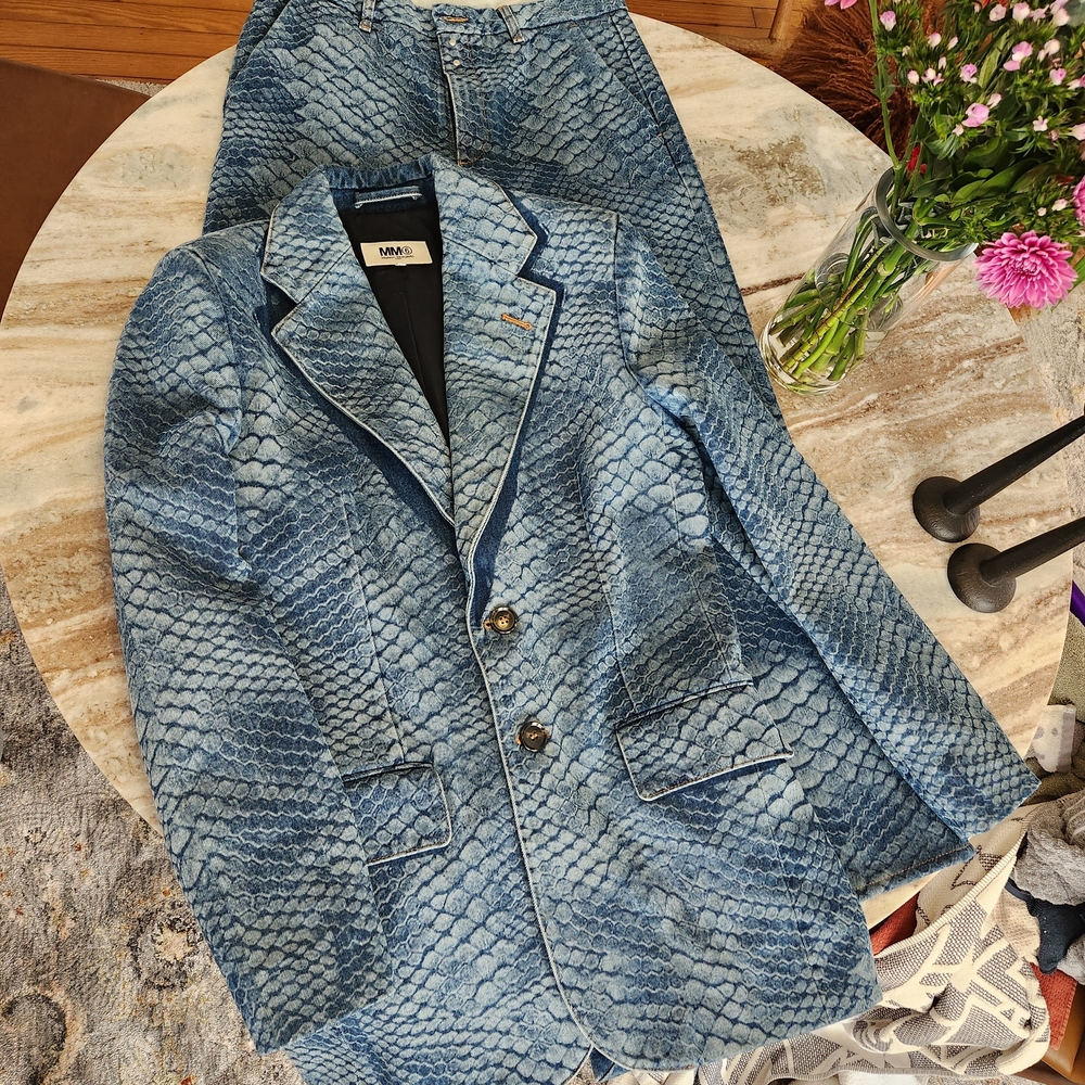 Maison Martin Margiela Blue Pattern Suit